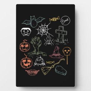 Niedlich Halloween Boo Pumpkin Fotoplatte