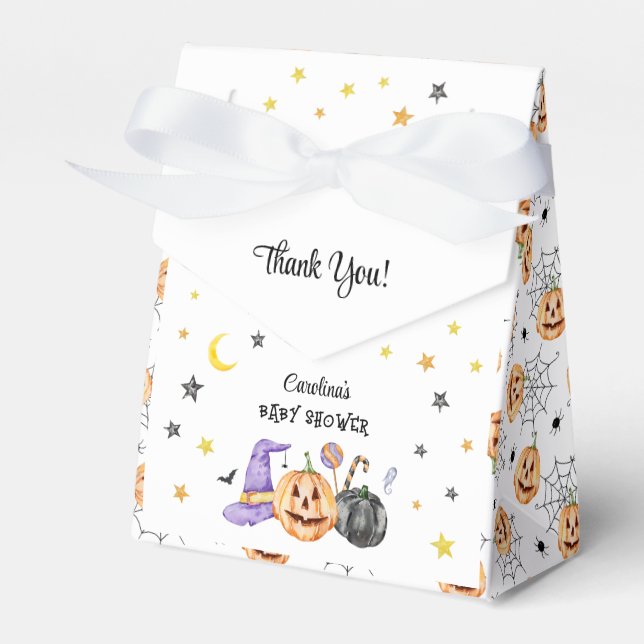 Niedlich Halloween Danke Geschenkschachtel (Vorderseite)