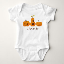 Niedlich Halloween farbenfrohe Funny Orange Pumpki Baby Strampler