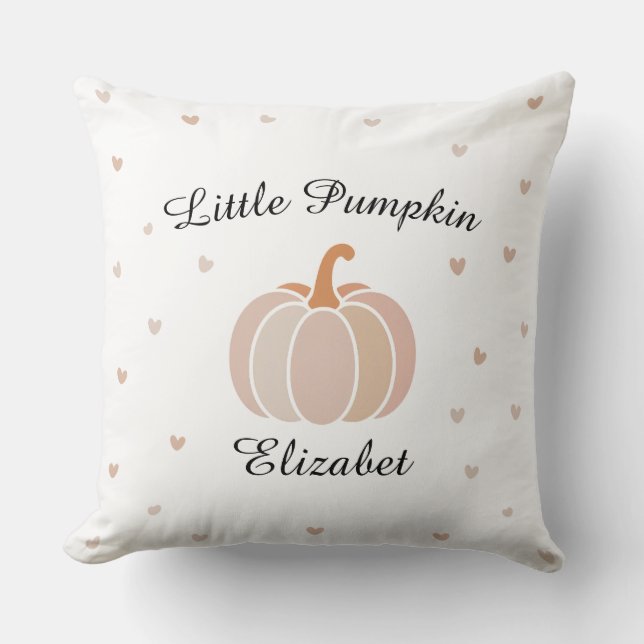 Niedlich Halloween Little Pumpkin Kissen (Vorderseite)