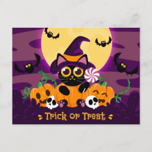 Niedlich Halloween Postkarte