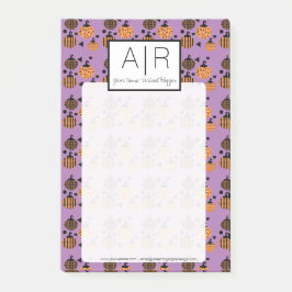 Niedlich Halloween Pumpkin Confetti Post-it Klebezettel