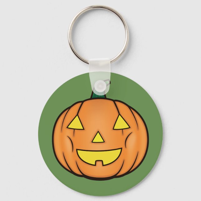 Niedlich Halloween Pumpkin Schlüsselanhänger (Vorderseite)