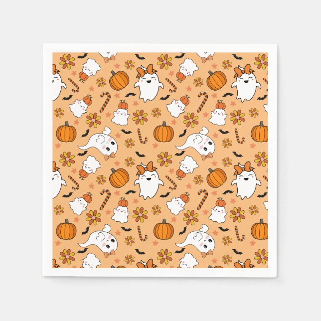 Niedlich Halloween Serviette (Vorderseite)