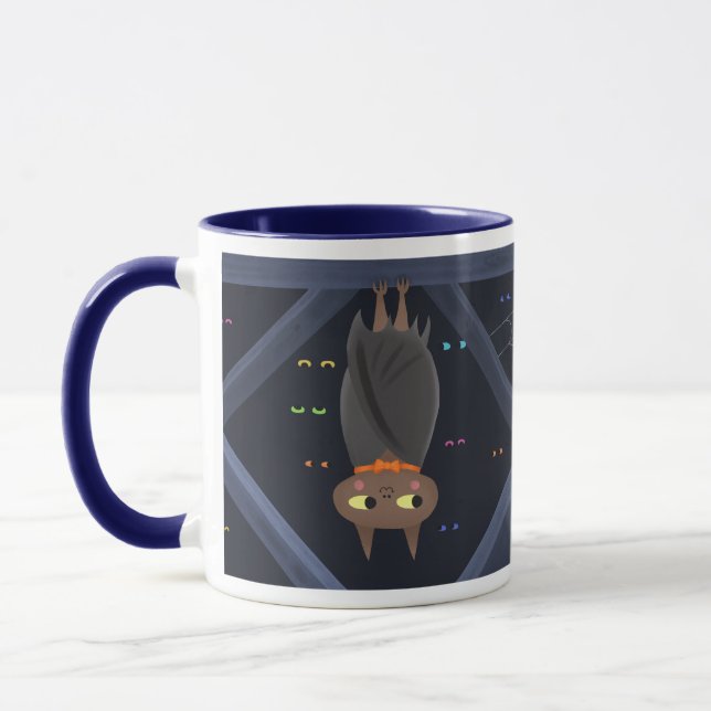 Niedlich Halloween Vampire Bat Tasse (Links)