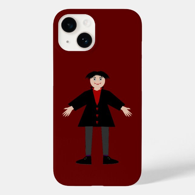 Niedlich Halloween Vampire Case-Mate iPhone 14 Hülle (Rückseite)