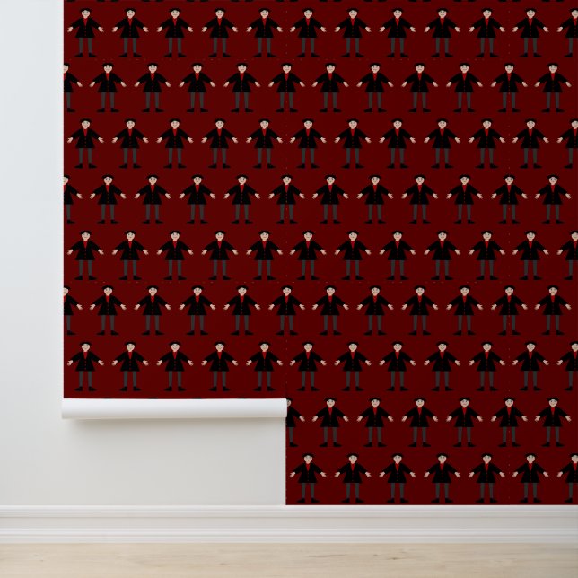 Niedlich Halloween Vampire Gemustert Tapete (Anwendung)