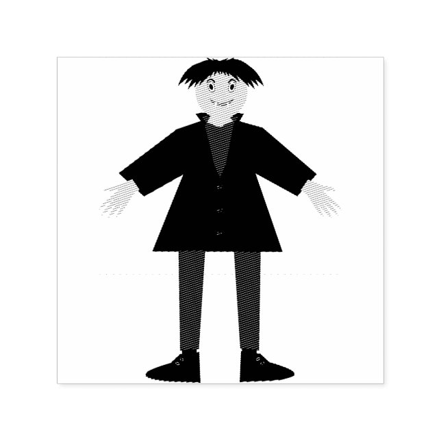 Niedlich Halloween Vampire Permastempel (Design)