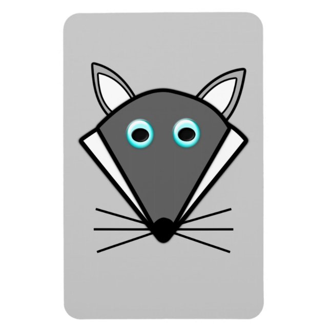 Niedlich Halloween Wolf Magnet (Vertikal)