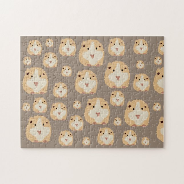 Niedlich Hamster Brown Pattern (Horizontal)