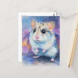 Niedlich Hamster Dragon Postkarte