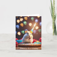 Niedlich Hamster-Geburtstagskarte