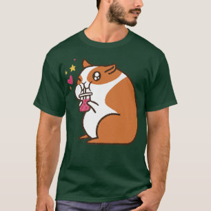 Niedlich Hamster Guinea Schweineblättertee T-Shirt