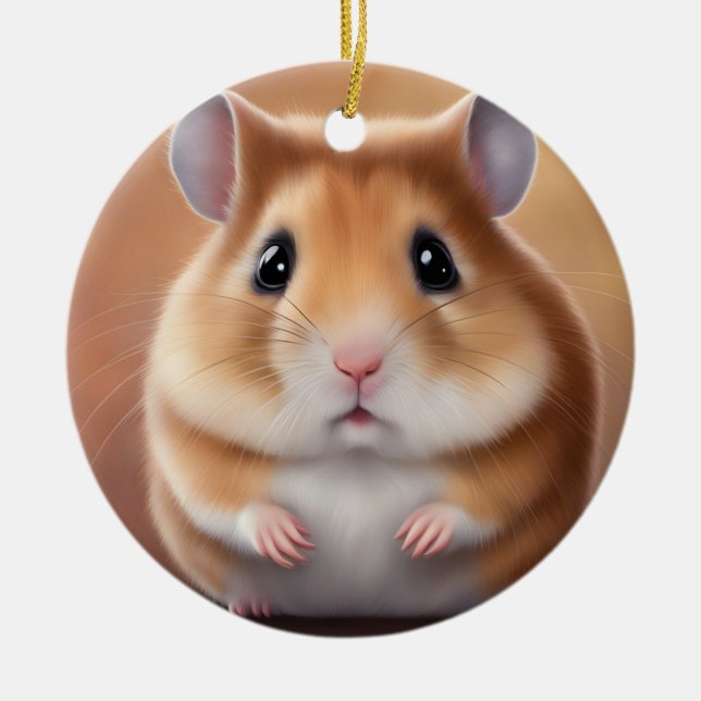 Niedlich Hamster Keramik Ornament (Vorne)