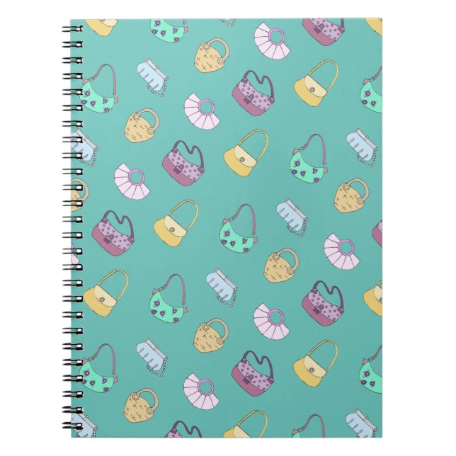 Niedlich Handgezogene Handtaschen Doodles Muster A Notizblock (Vorderseite)