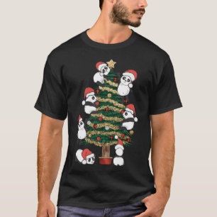 Niedlich Hanging Panda Weihnachtsbaum Weihnachtsma T-Shirt