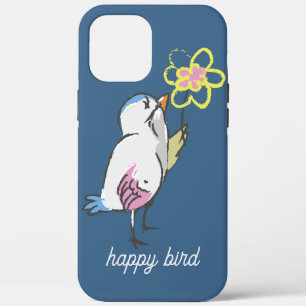 Niedlich Happy Bird Yellow Blume Case-Mate iPhone Hülle