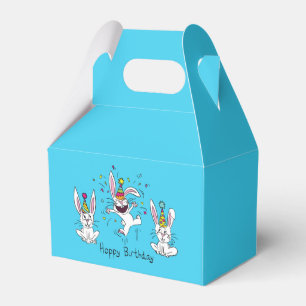 Niedlich Happy Birthday Bunny Rabbits Kinder Geschenkschachtel