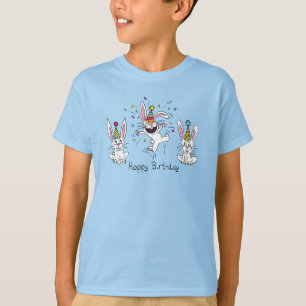 Niedlich Happy Birthday Bunny Rabbits Kinder T-Shirt