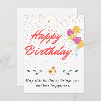 Niedlich Happy Birthday Card