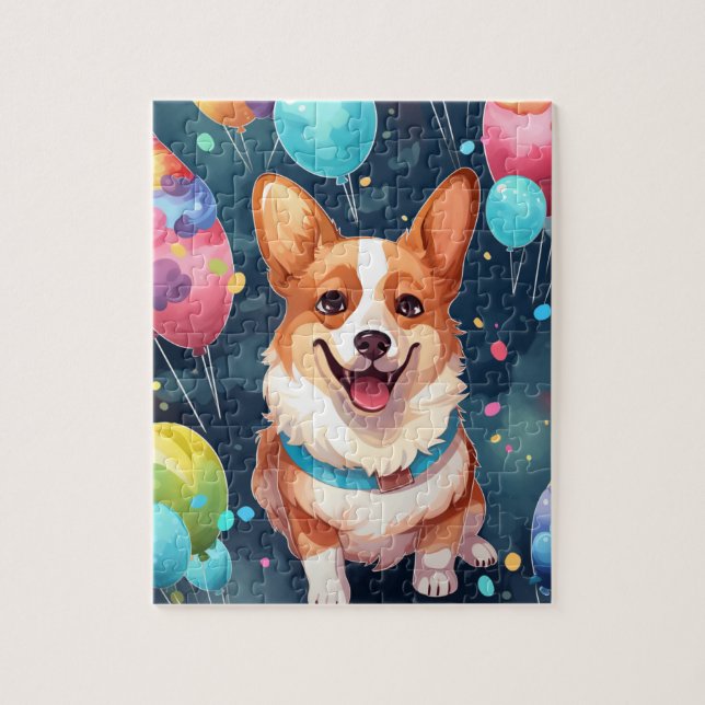 Niedlich Happy Birthday Corgi Dog (Vertikal)
