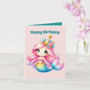 Niedlich Happy Birthday-Nachricht Karte