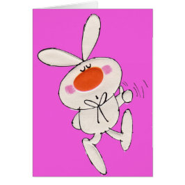 Niedlich Happy Bunny Pink Geburtstag