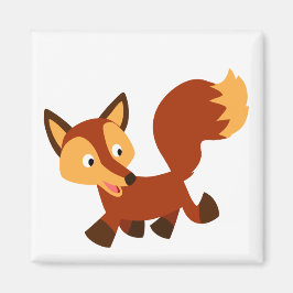 Niedlich Happy Cartoon Fox Magnet