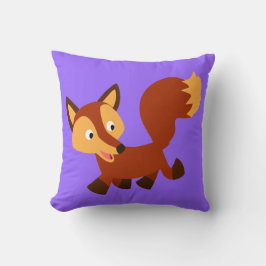 Niedlich Happy Cartoon Fox Pillow Kissen