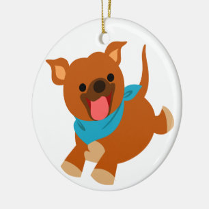 Niedlich Happy Cartoon Keramik Ornament