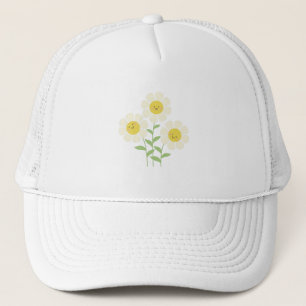Niedlich Happy Daisy Blume Truckerkappe