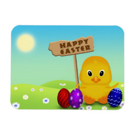 Niedlich Happy Easter Baby Chick Magnet