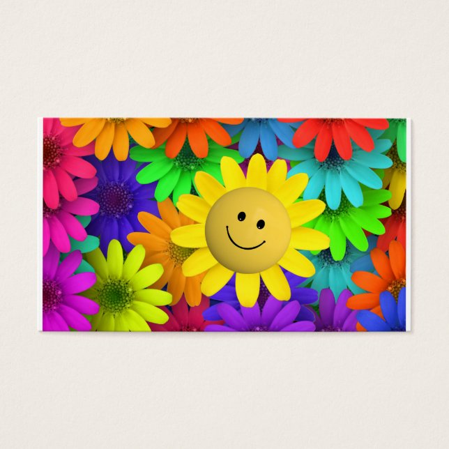 Niedlich Happy Face Blume (Vorderseite)