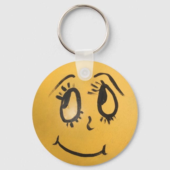 Niedlich Happy Face Schlüsselanhänger (Vorderseite)