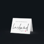 Niedlich Happy First Birthday als My Husband Card Karte<br><div class="desc">Dieser niedliche Happy First Birthday als My Husband Card ist ein lustiger Weg,  um deinen neuen Hubby's Geburtstag zu feiern!</div>