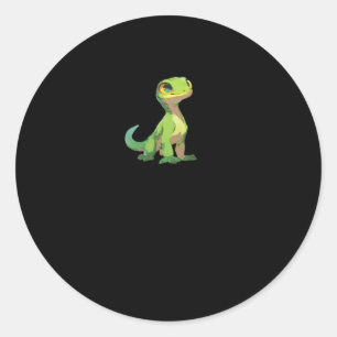 Niedlich Happy Friend Lizard Sticker3 Runder Aufkleber