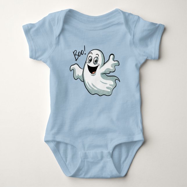 Niedlich Happy Ghost Baby Strampler (Vorderseite)