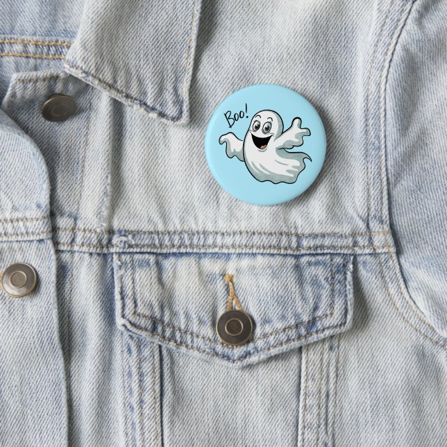 Niedlich Happy Ghost Button (Beispiel)