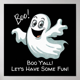 Niedlich Happy Ghost Poster