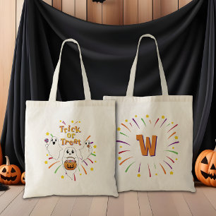 Niedlich Happy Ghosts Halloween Cartoon Trick oder Tragetasche