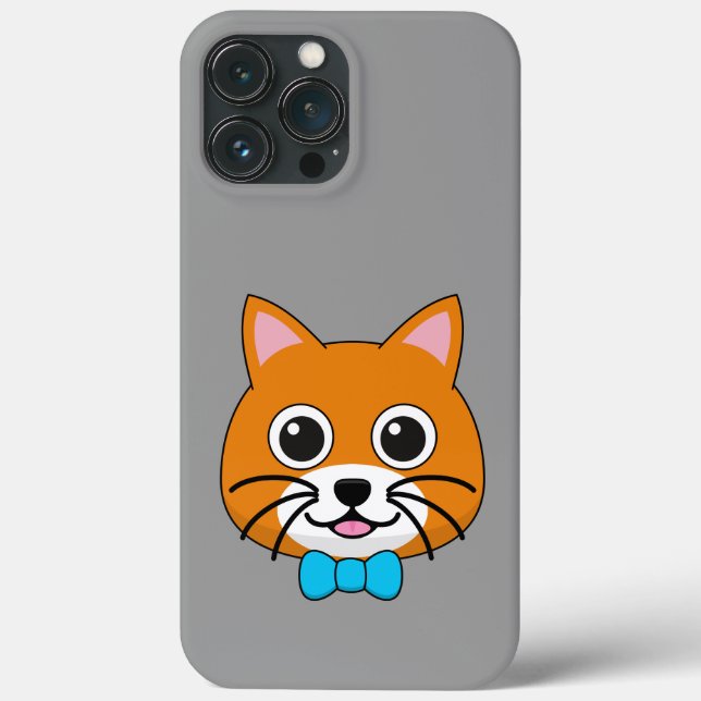 Niedlich Happy Ginger Cat mit Papillon Case-Mate iPhone Hülle (Rückseite)