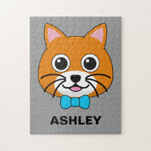 Niedlich Happy Ginger Cat mit Papillon Personali