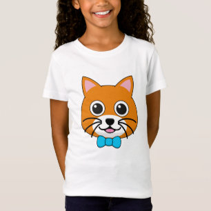 Niedlich Happy Ginger Cat mit Papillon T-Shirt