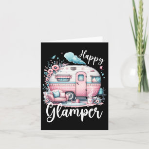 Niedlich Happy Glamper Caravan Camping Glamping Karte