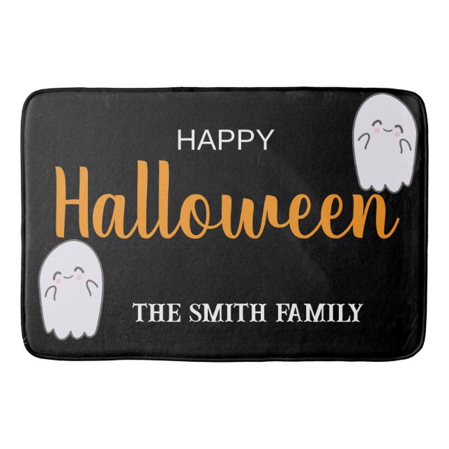 Niedlich Happy Halloween Badematte (Vorderseite)