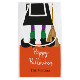 Niedlich Happy Halloween Hexenleder Personalisiert Kleine Geschenktüte