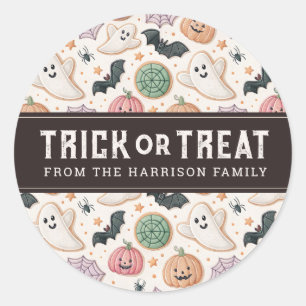 Niedlich Happy Halloween Round Stickers