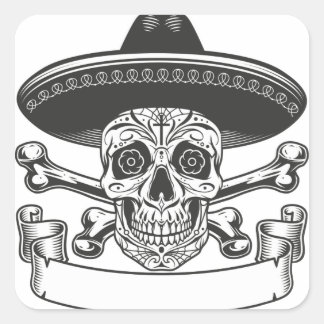 Niedlich Happy Halloween Stikers Quadratischer Aufkleber