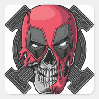 Niedlich Happy Halloween Stikers Quadratischer Aufkleber
