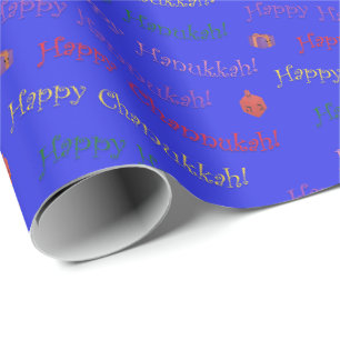 Niedlich Happy Hannukah, Channukah Geschenkpapier
